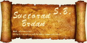 Svetorad Brdan vizit kartica